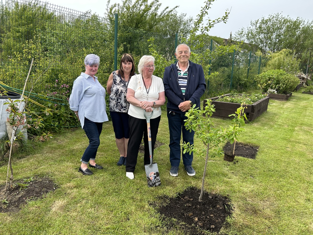 Coronation Tree planting at Community Garden